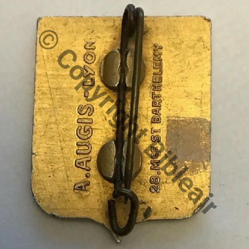 DAU A1058 1941 GC.II.3 DAUPHINE ALEP NERAB SYRIE Alu peint A.AUGIS LYON ST.BARTH 2Li 2Griffes Dos lisse irreg 31x24mm Src.kirschfou 77Eur08.25 